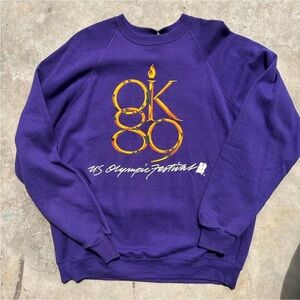 Purple OK 80 Men's Sweatshirt
